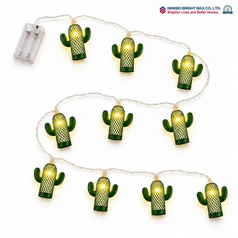 Metal Cactus Fairy Lights